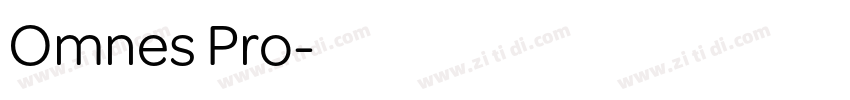 Omnes Pro字体转换
